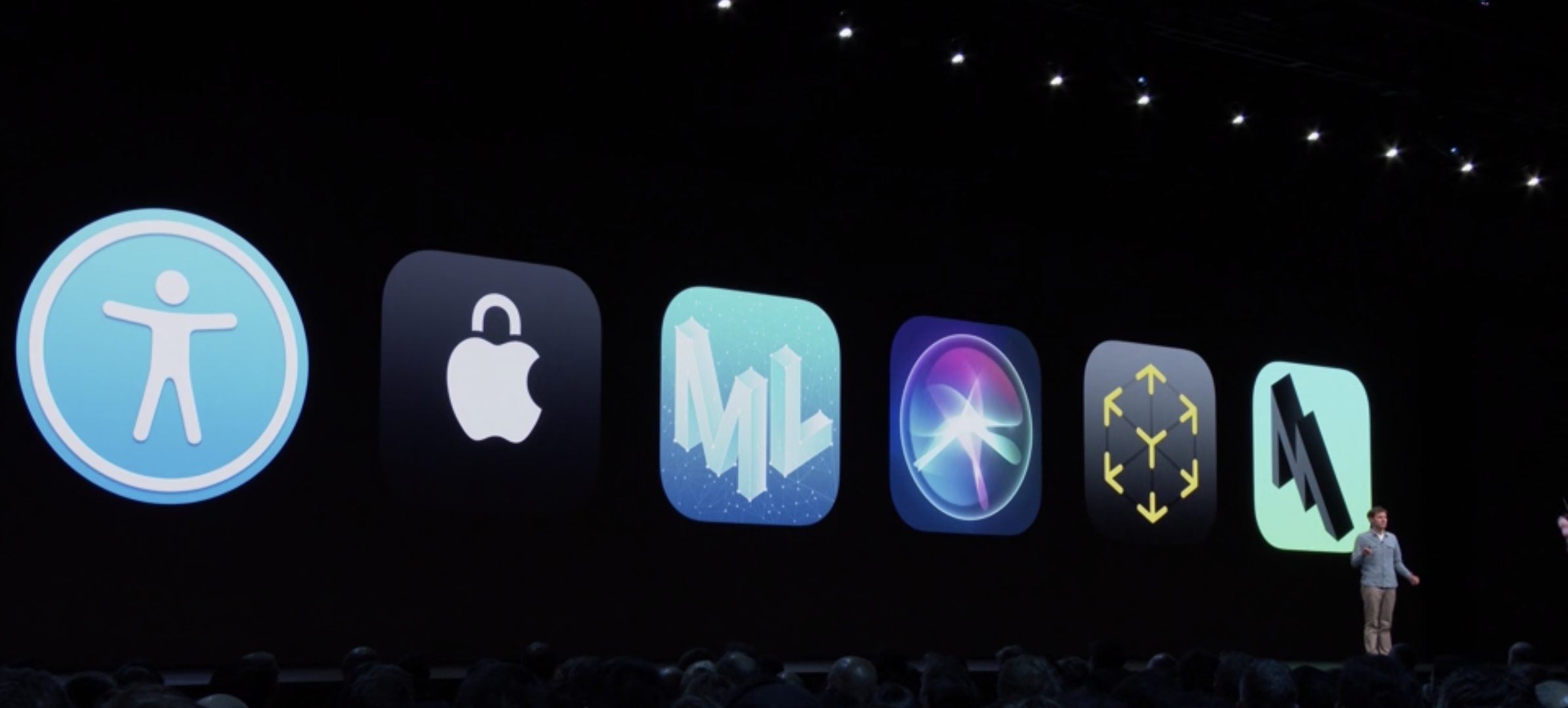 Platforms State of the Union (WWDC19). Apple talked about Accessibility, Privacy, Machine Learning, Siri, Augmented Reality, and Metal.